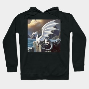 white dragon Hoodie